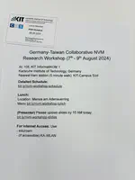 Germany-Taiwan Collaborative NVM Research Workshop