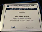 Outstanding Reviewer Award at CODES+ISSS 2024